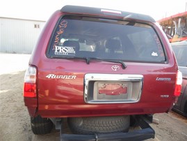 2002 Toyota 4Runner Limited Burgundy 3.4L AT 2WD #Z21567